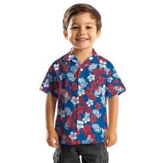 LA Dodgers Blue Hawaiian Shirt - Floral Print Aloha Shirt for Baseball Fans