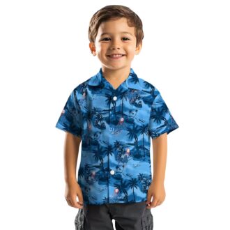 LA Dodgers Tropical Shirt, Men's Coastal Hibiscus Aloha Game Day Outfit