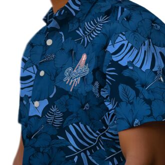 Los Angeles Dodgers Beach Shirt - Jungle Vibes Aloha Style for MLB Fans USA