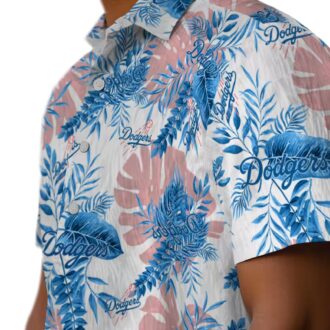 Los Angeles Dodgers Summer Shirt - Palm Leaf Print Hawaiian Shirt for Fans