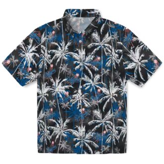 MLB Dodgers Palm Print Hawaiian Shirt - Summer Beachwear for Baseball Fans
