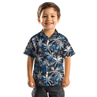 MLB Dodgers Palm Print Hawaiian Shirt - Summer Beachwear for Baseball Fans