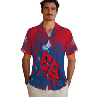 Personalized Dodgers Hawaiian Shirt - Blue Aloha Floral MLB Apparel for Men & Women