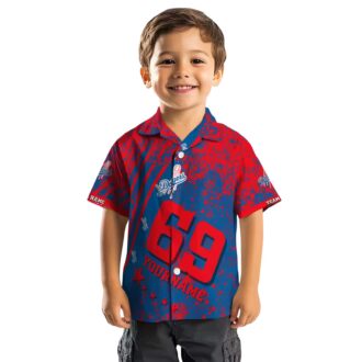 Personalized Dodgers Hawaiian Shirt - Blue Aloha Floral MLB Apparel for Men & Women