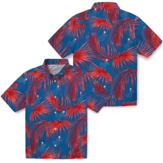 Tropical Palm Leaf Dodgers Hawaiian Shirt - Official MLB Summer Apparel