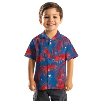 Tropical Palm Leaf Dodgers Hawaiian Shirt - Official MLB Summer Apparel