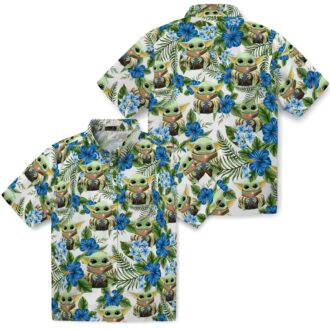 Yoda Green Dodgers Aloha Hawaiian Shirt - Official Tropical MLB Fan Apparel