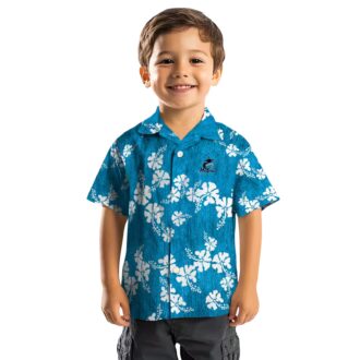 Best Miami Marlins Summer Hawaiian Shirt with Hibiscus Clusters Style