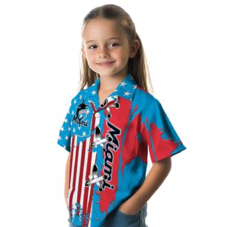 Buy Miami Marlins Stitched Flag Hawaiian Shirt - Stylish MLB Tropical Shirt for Men