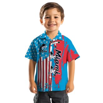 Buy Miami Marlins Stitched Flag Hawaiian Shirt - Stylish MLB Tropical Shirt for Men