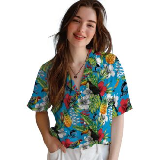 Custom Miami Marlins Hawaiian Shirt - Tropical Toucan Design for Baseball Fans