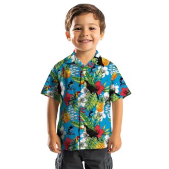 Custom Miami Marlins Hawaiian Shirt - Tropical Toucan Design for Baseball Fans