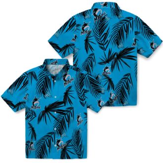 Men’s Miami Marlins Tropical Hawaiian Shirt - Summer Palm Leaf MLB Fan Gear
