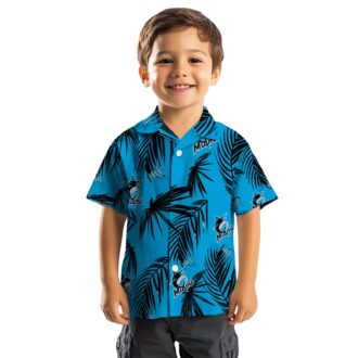 Men’s Miami Marlins Tropical Hawaiian Shirt - Summer Palm Leaf MLB Fan Gear