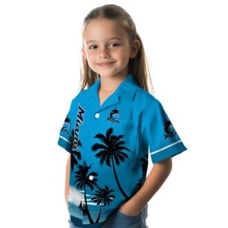 Miami Marlins Aloha Hawaiian Shirt for Men - Beach Sunset MLB Fanwear