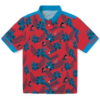 Miami Marlins Floral Print Hawaiian Shirt - 2025 Summer Fan Favorite