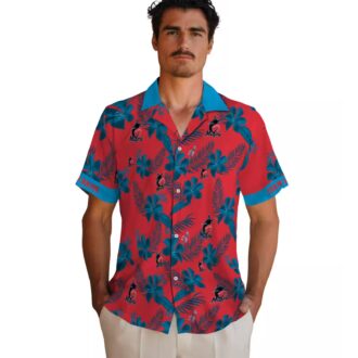 Miami Marlins Floral Print Hawaiian Shirt - 2025 Summer Fan Favorite