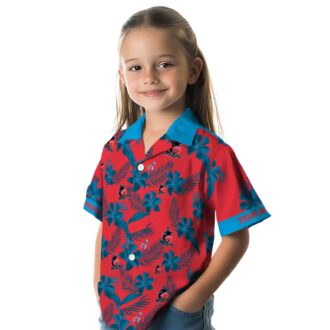Miami Marlins Floral Print Hawaiian Shirt - 2025 Summer Fan Favorite