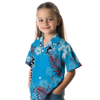 Miami Marlins Hibiscus Tropical Hawaiian Shirt - MLB Fan Beach Shirt for Men