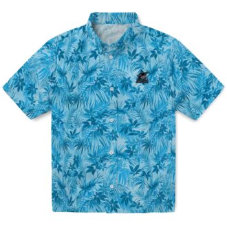 Miami Marlins Leafy Pattern Hawaiian Shirt - Official MLB Fan Gear for Summer Outings