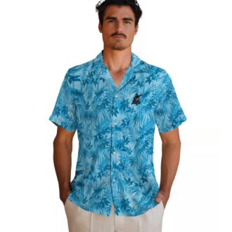 Miami Marlins Leafy Pattern Hawaiian Shirt - Official MLB Fan Gear for Summer Outings