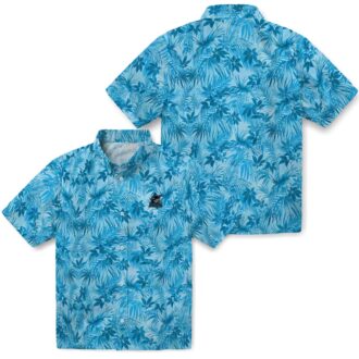 Miami Marlins Leafy Pattern Hawaiian Shirt - Official MLB Fan Gear for Summer Outings