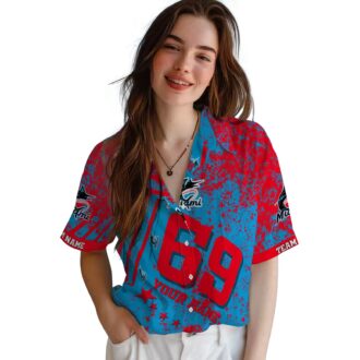 Miami Marlins Star Stripes Hawaiian Shirt for Men - Tropical MLB Beachwear & Game Day Outfit