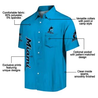 Miami Marlins Stuart Minion Blue Hawaiian Shirt - Vibrant MLB Aloha Apparel