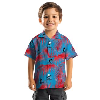 Miami Marlins Tropical Leafy Palms Hawaiian Shirt - MLB Summer Beachwear