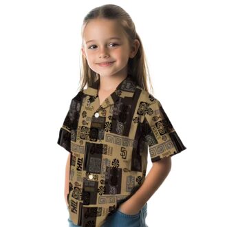 Brown San Diego Padres Hawaiian Shirt with Tribal Design - Perfect for Summer & Tailgate