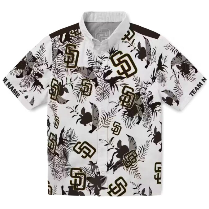 Custom Padres Tropical Hawaiian Shirt for Summer - Botanical Style