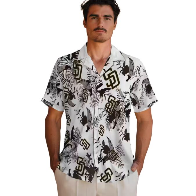 Custom Padres Tropical Hawaiian Shirt for Summer - Botanical Style