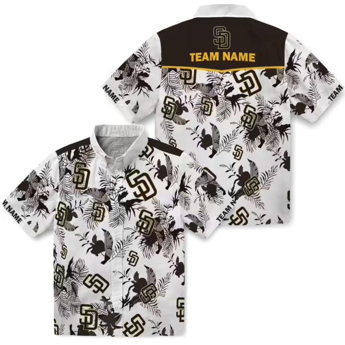 Custom Padres Tropical Hawaiian Shirt for Summer - Botanical Style