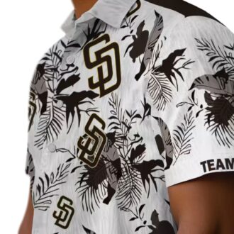 Custom Padres Tropical Hawaiian Shirt for Summer - Botanical Style