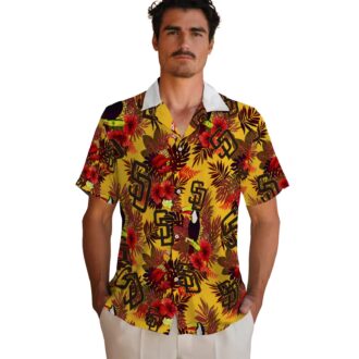 Floral Toucan San Diego Padres Hawaiian Shirt - MLB Fan Gift for Beach & Game Day