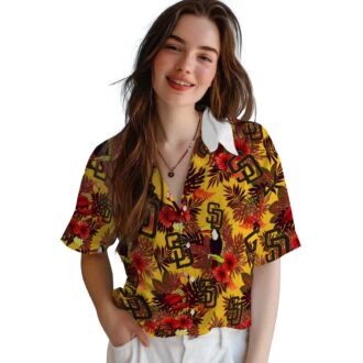 Floral Toucan San Diego Padres Hawaiian Shirt - MLB Fan Gift for Beach & Game Day