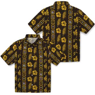 MLB San Diego Padres Hawaiian Shirt - Brown Palm Print for Tailgate Party