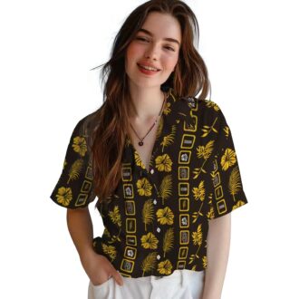 MLB San Diego Padres Hawaiian Shirt - Brown Palm Print for Tailgate Party