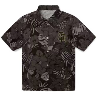 MLB San Diego Padres Jungle Vibes Brown Hawaiian Shirt - Summer Beach Shirt for Fans