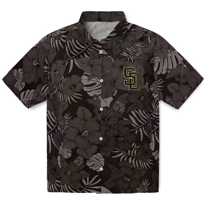 MLB San Diego Padres Jungle Vibes Brown Hawaiian Shirt - Summer Beach Shirt for Fans