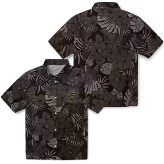 MLB San Diego Padres Jungle Vibes Brown Hawaiian Shirt - Summer Beach Shirt for Fans