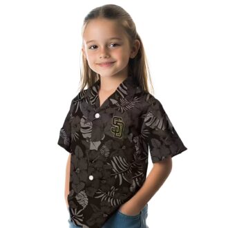 MLB San Diego Padres Jungle Vibes Brown Hawaiian Shirt - Summer Beach Shirt for Fans
