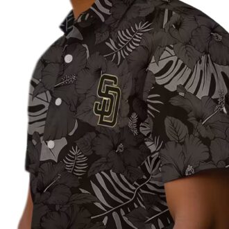 MLB San Diego Padres Jungle Vibes Brown Hawaiian Shirt - Summer Beach Shirt for Fans