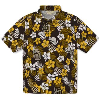 MLB San Diego Padres Tropical Floral Hawaiian Shirt - Perfect Summer Beachwear