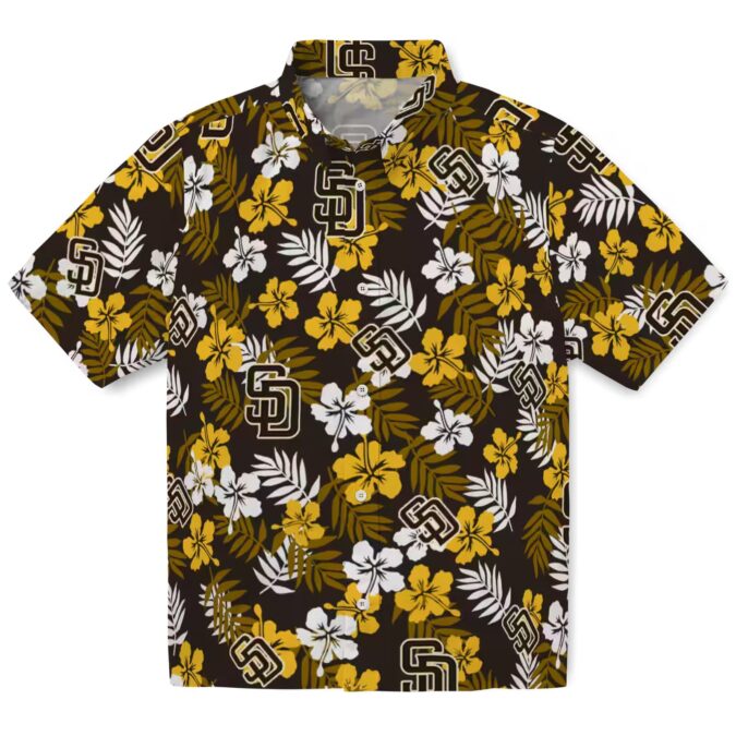 MLB San Diego Padres Tropical Floral Hawaiian Shirt - Perfect Summer Beachwear