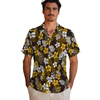 MLB San Diego Padres Tropical Floral Hawaiian Shirt - Perfect Summer Beachwear