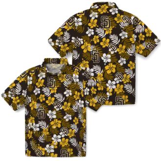 MLB San Diego Padres Tropical Floral Hawaiian Shirt - Perfect Summer Beachwear