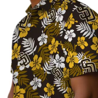 MLB San Diego Padres Tropical Floral Hawaiian Shirt - Perfect Summer Beachwear