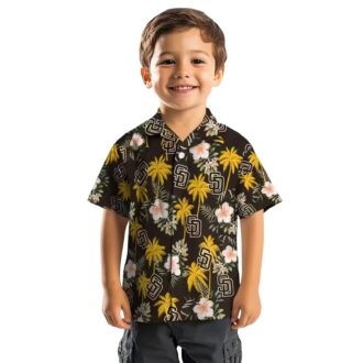 Official San Diego Padres Palm Tree Hawaiian Shirt - Brown MLB Summer Shirt for Fans