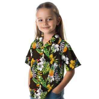 San Diego Padres Aloha Hawaiian Shirt - Tropical Toucan Print in Brown and Green